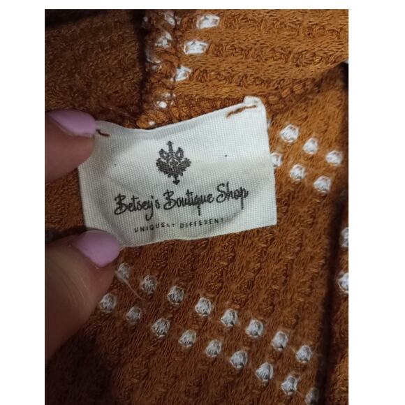 BETSEYS BOUTIQUE SHOP Cozy Casual Thermal Coverup Cardigan XL - Picture 8 of 8